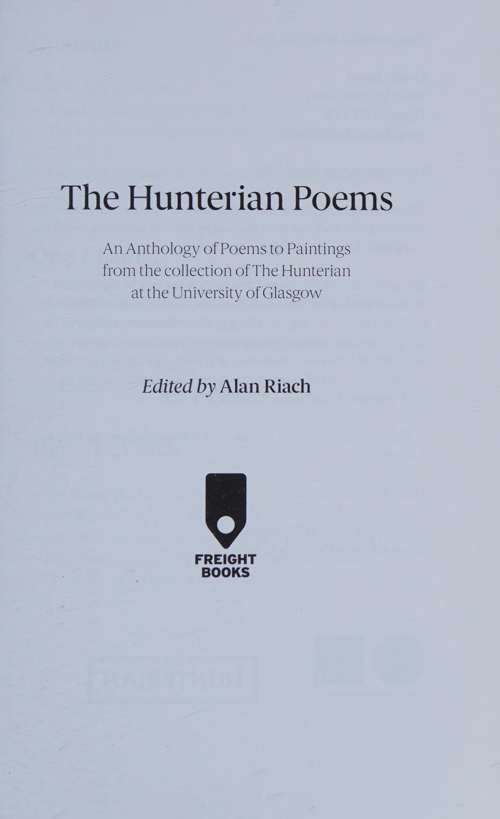 The Hunterian Poems