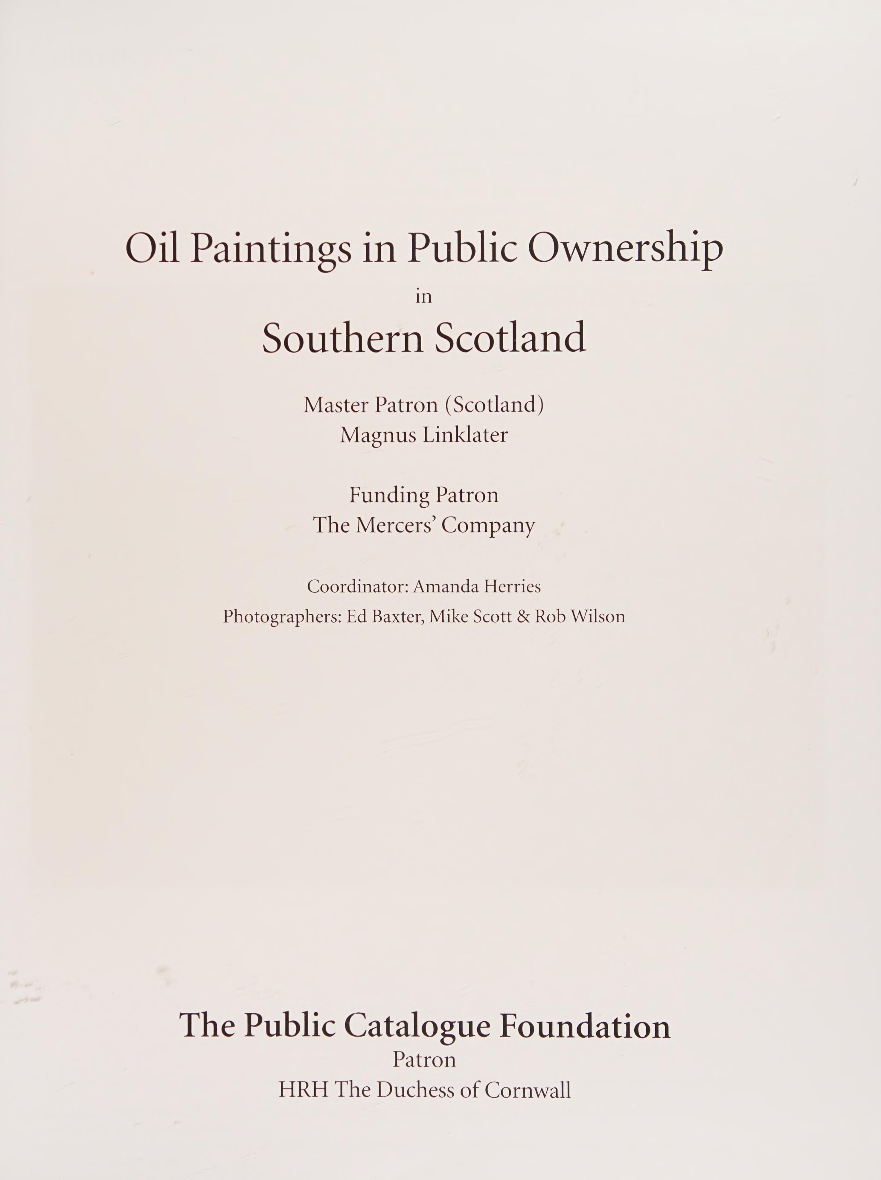 Oil Paintings In Public Ownership In Southern Scotland