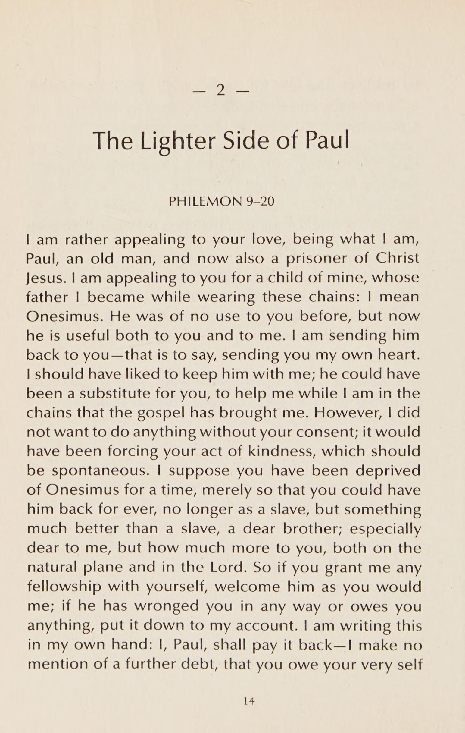Forty Days with Paul