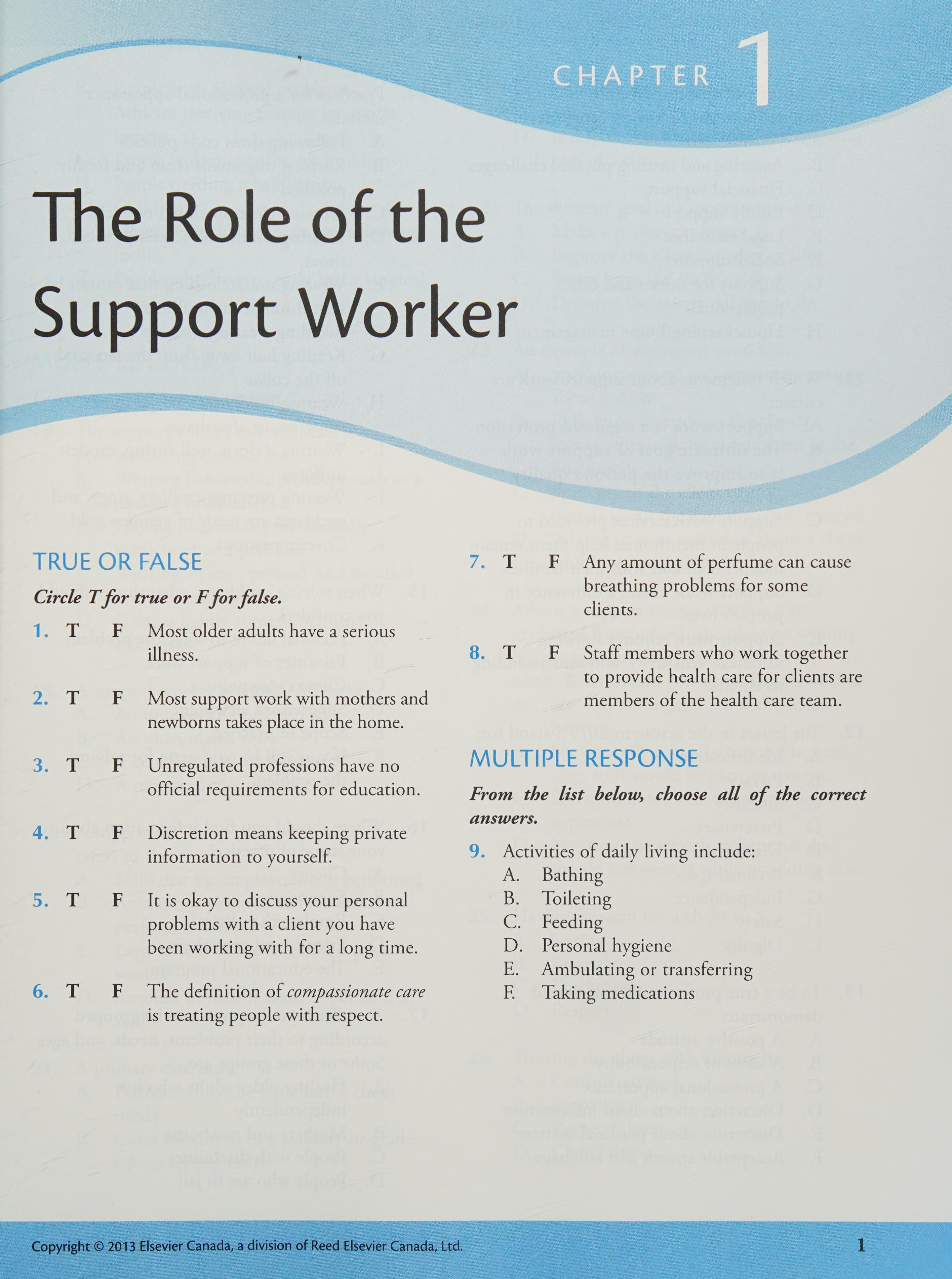 Mosby s Canadian Textbook for the Support Worker