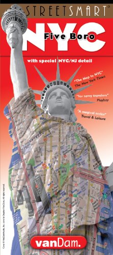 StreetSmart NYC Five Boro Map By VanDam-Laminated Pocket City Street Map W/ Attractions In All 5 Boros Of NY City: Manhattan, Brooklyn, Queens, The ... New Subway Map – Folded Map