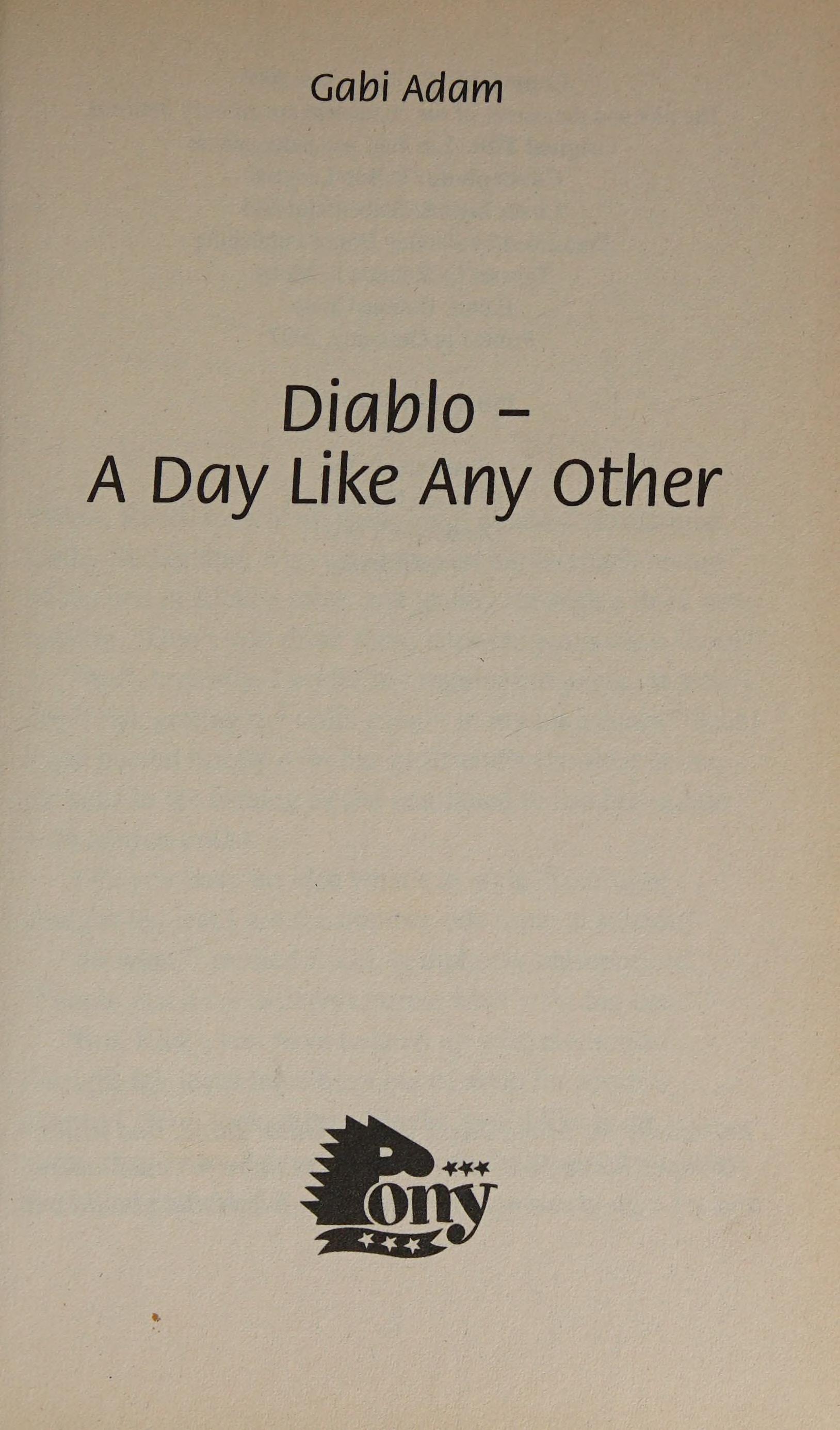 Diablo: A Day Like Any Other