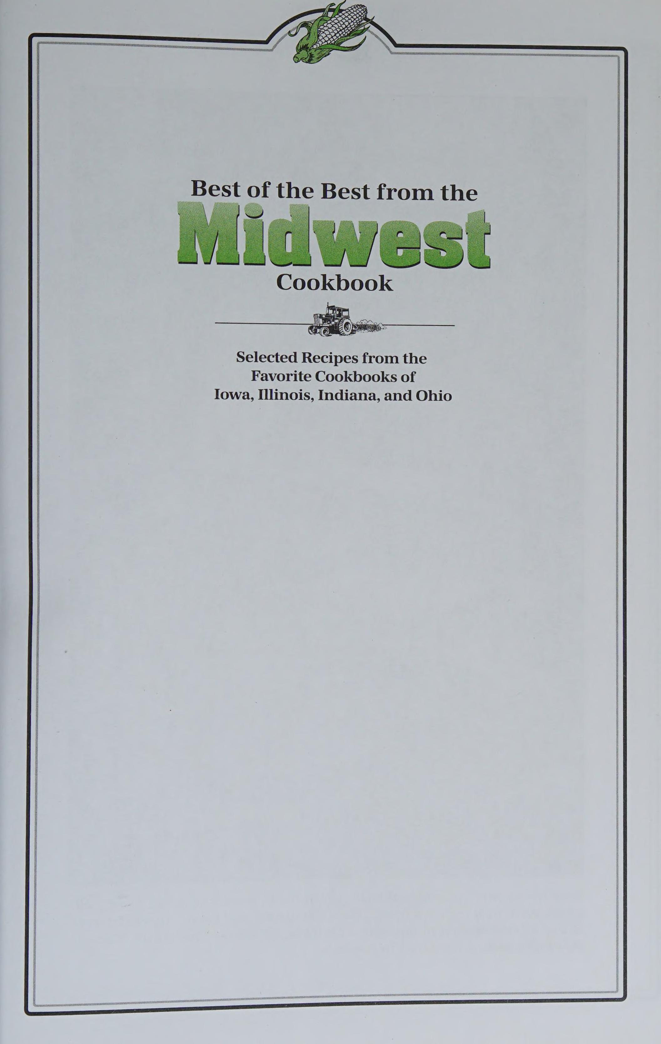 Best Of The Best From The Midwest Cookbook