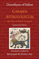 Carmen Astrologicum: The 'Umar Al-Tabari Translation