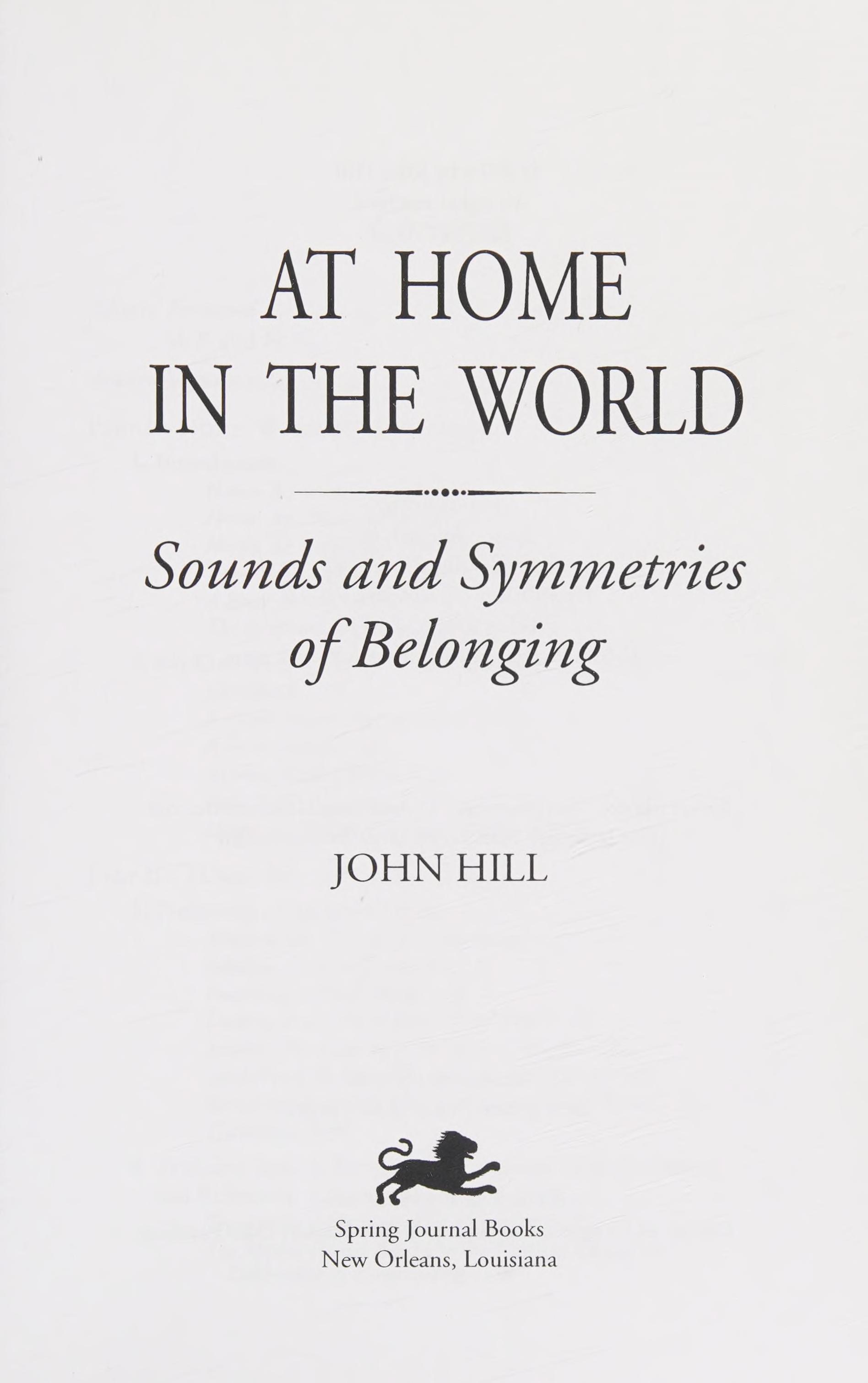 At Home in the World