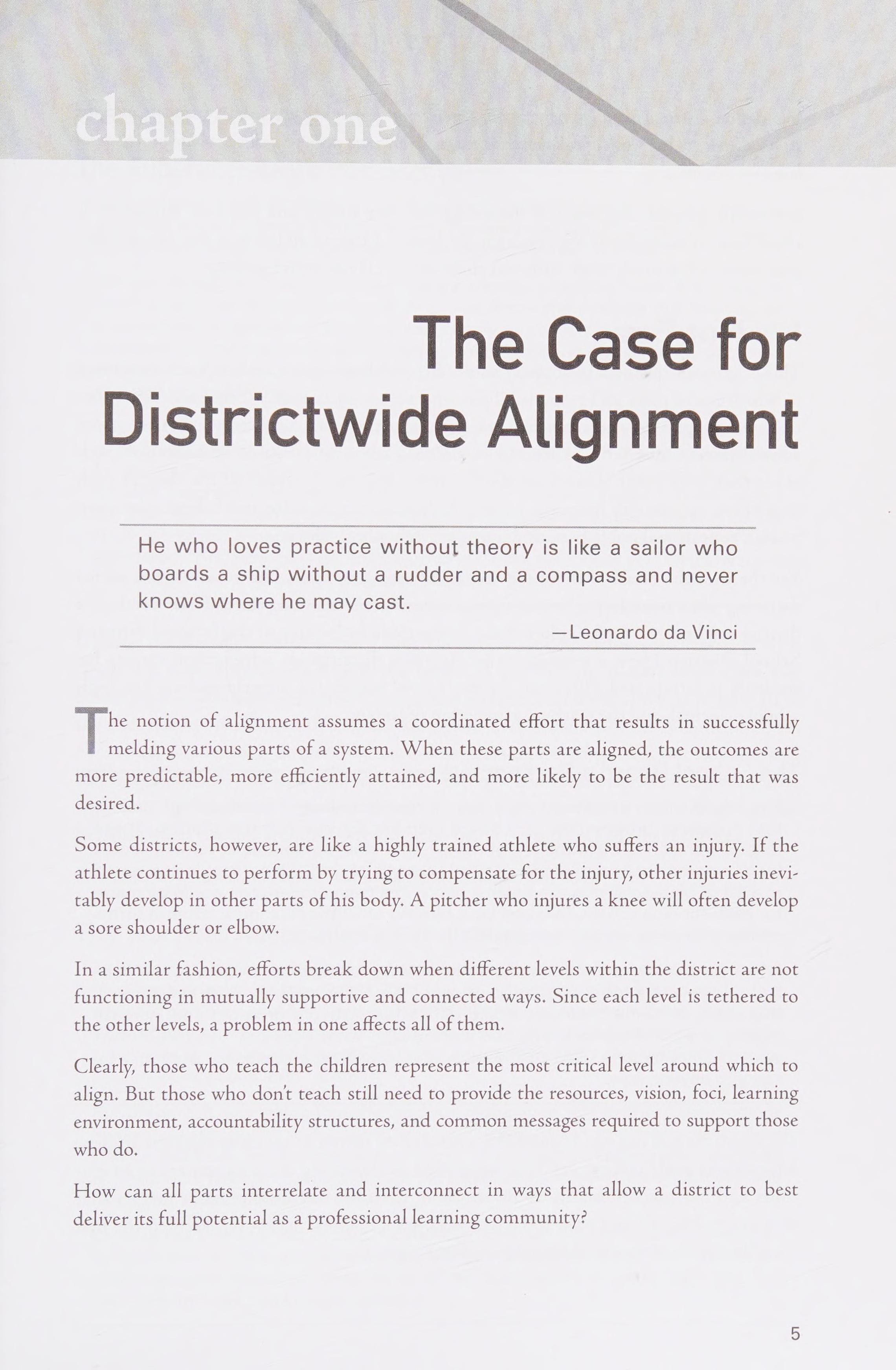 Aligning School Districts As PLCs