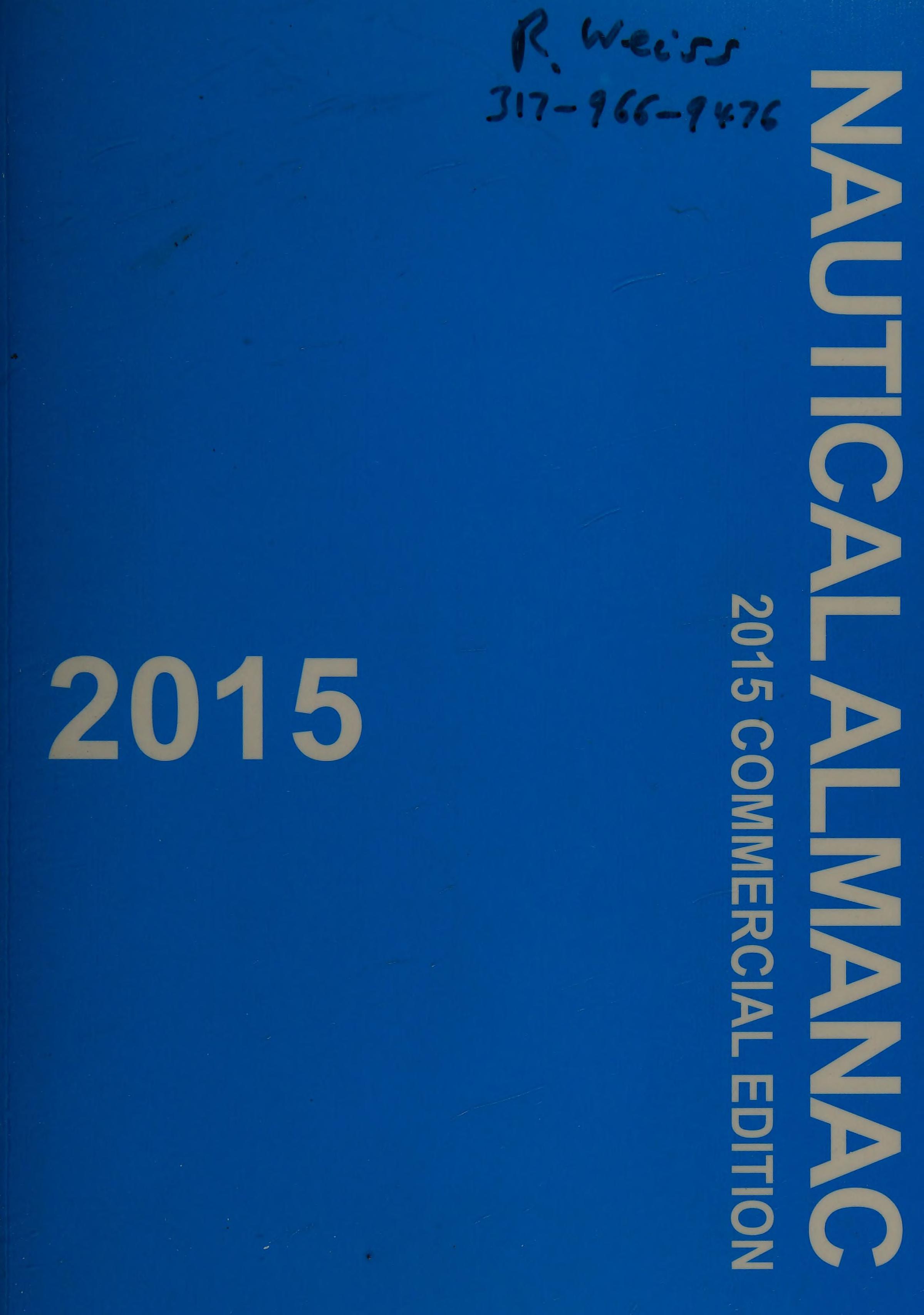 Nautical Almanac 2015