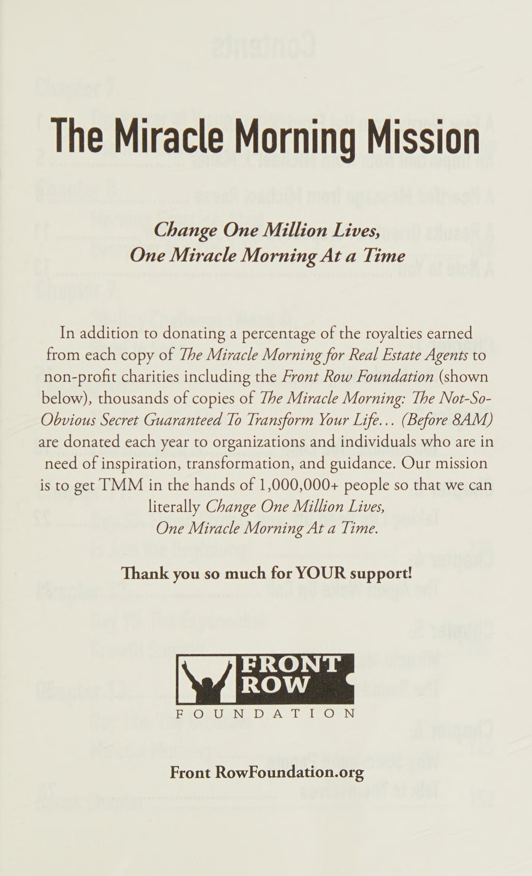 The Miracle Morning for Real Estate Agents