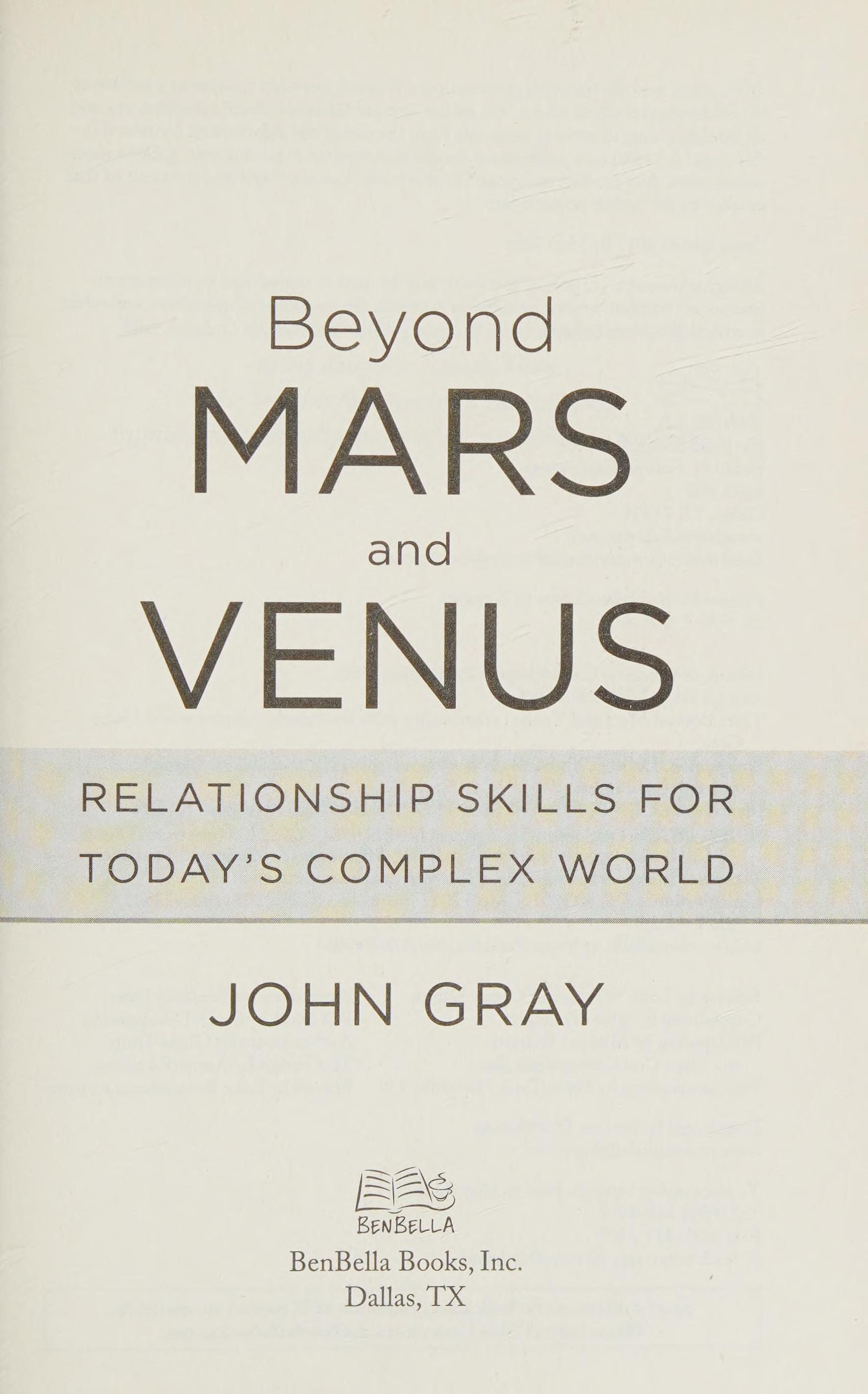 Beyond Mars and Venus