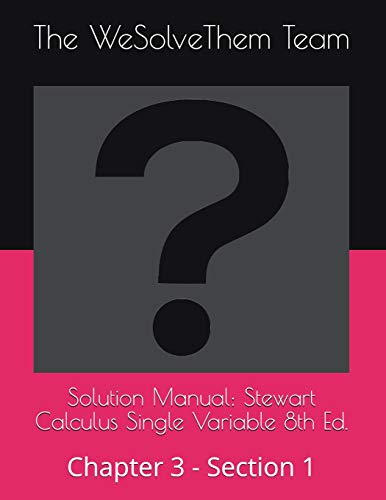 Solution Manual : Stewart Calculus Single Variable 8th Ed
