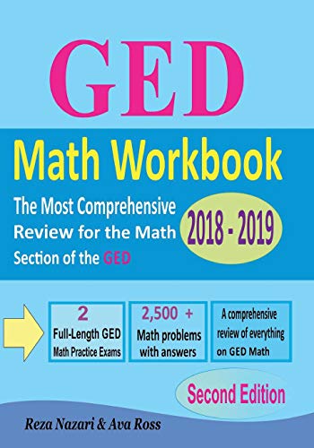 GED Math Workbook 2018 - 2019