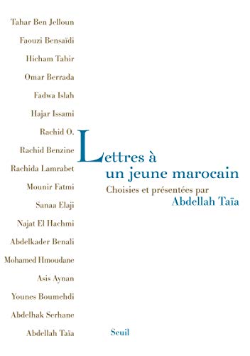 Lettres À Un Jeune Marocain. Choisies Et Présentées Par Abdellah Taïa (Romans Français (H.C.)) (French Edition)