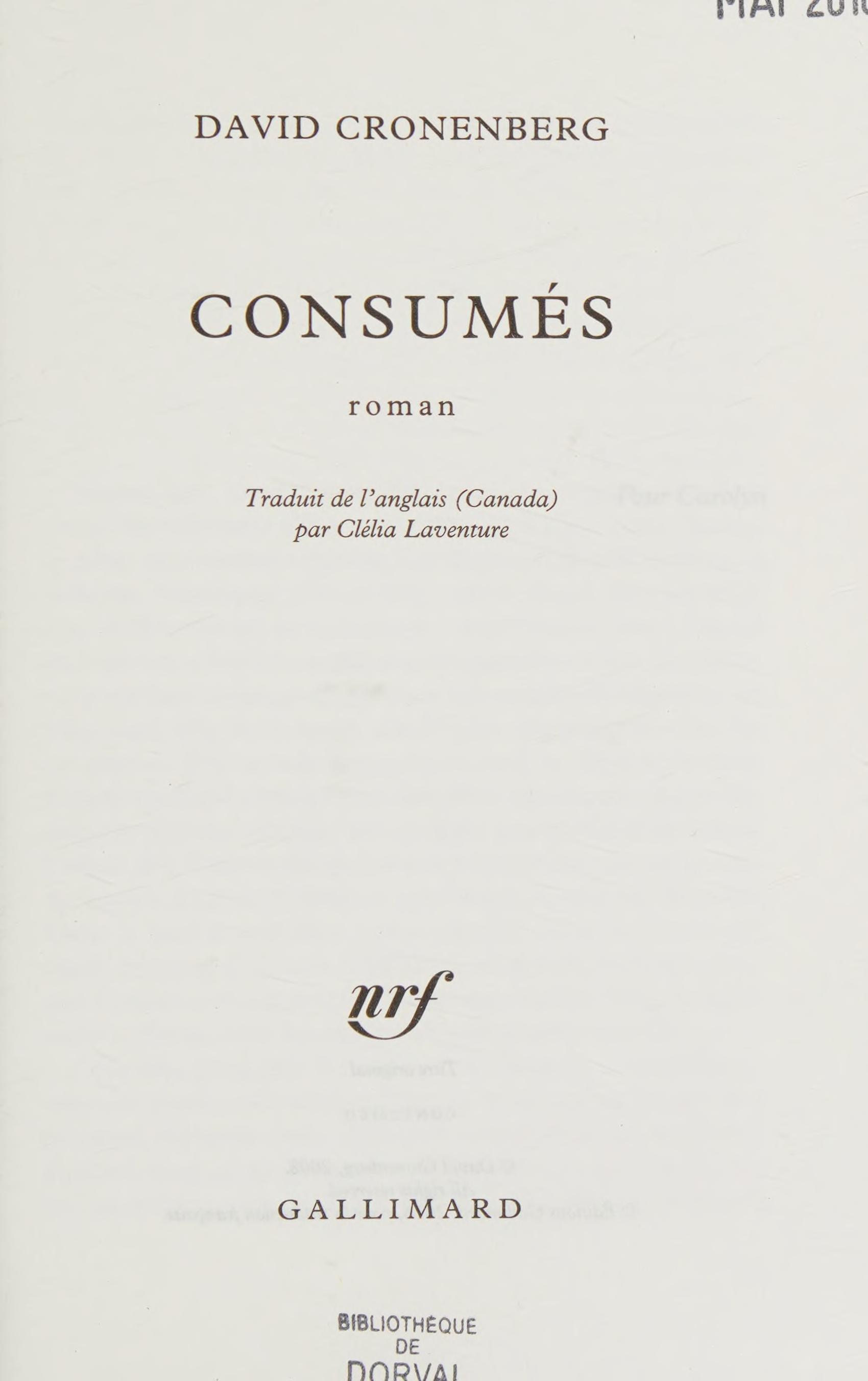 Consum?S (Du Monde Entier) (French Edition)