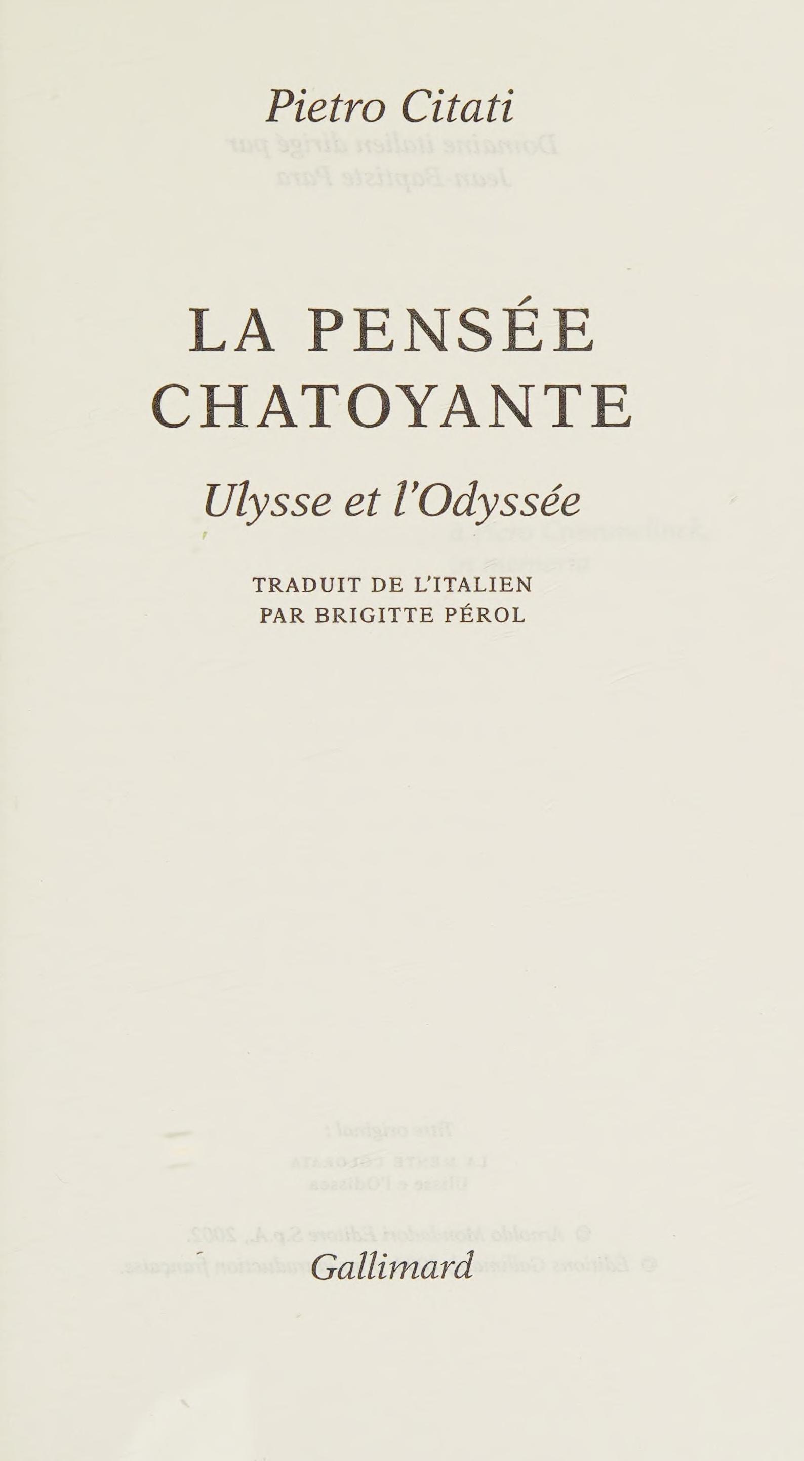 La Pensée Chatoyante