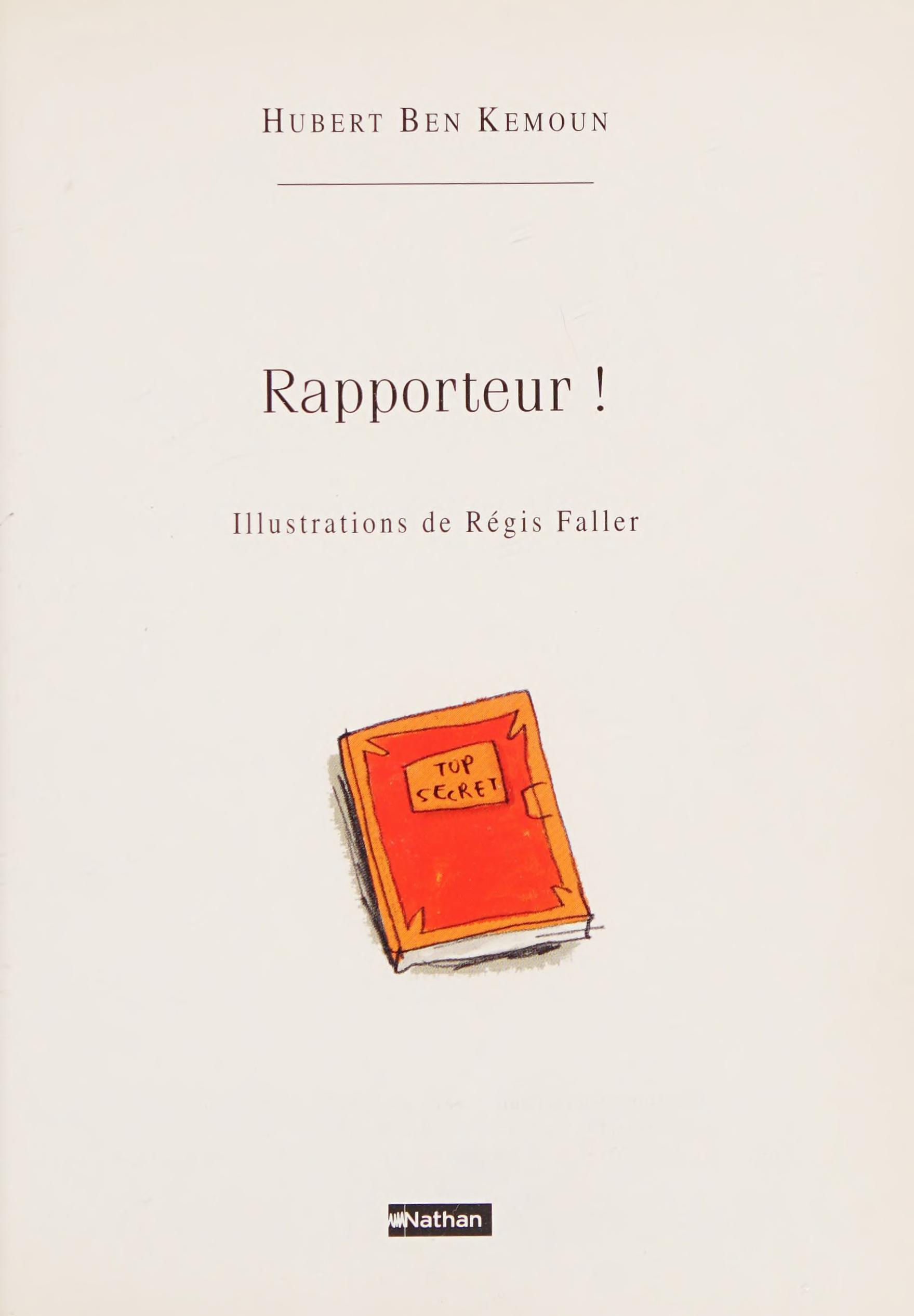 Rapporteur!