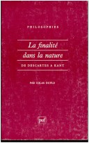 La finalite dans la nature