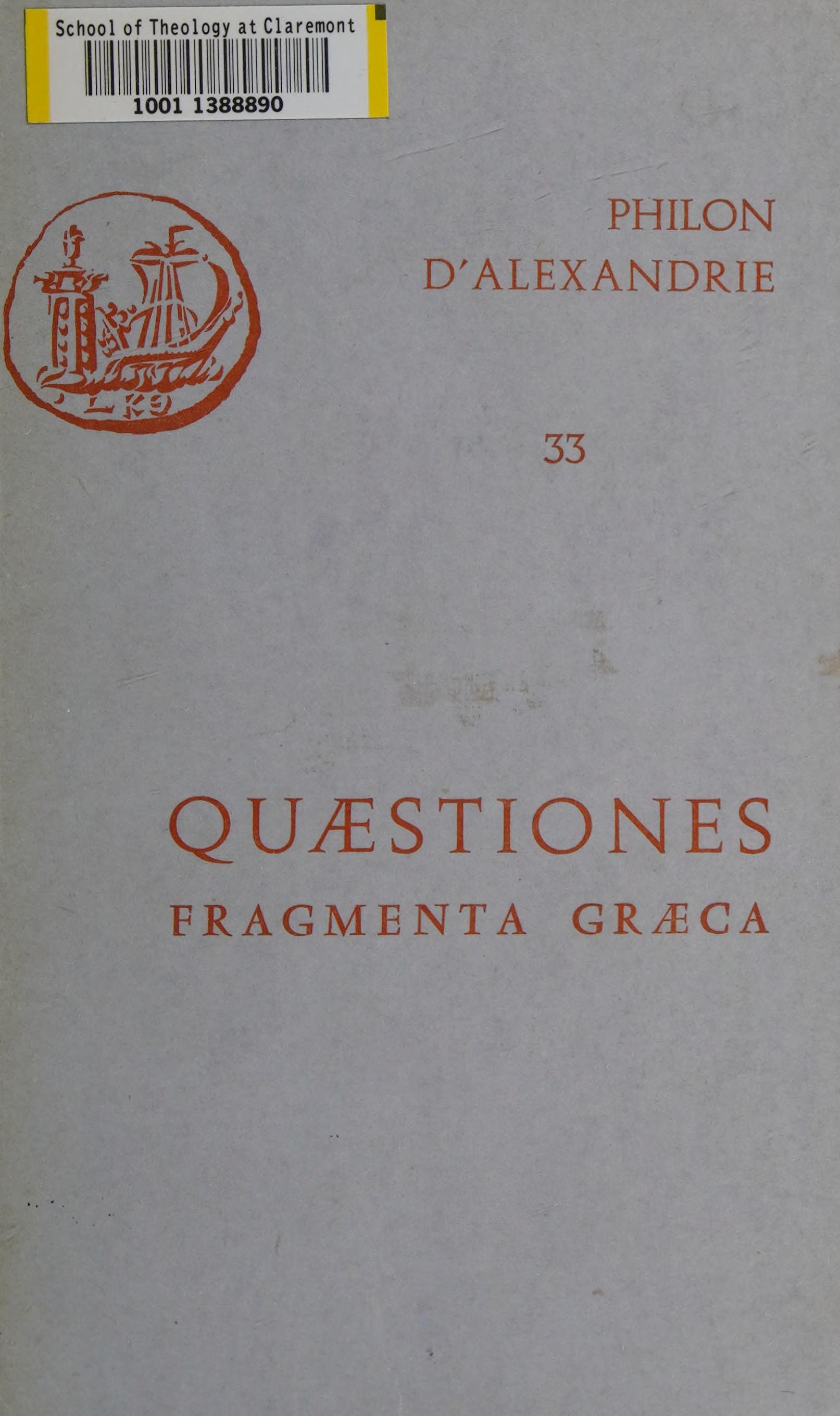 Quaestiones In Genesim Et In Exodum