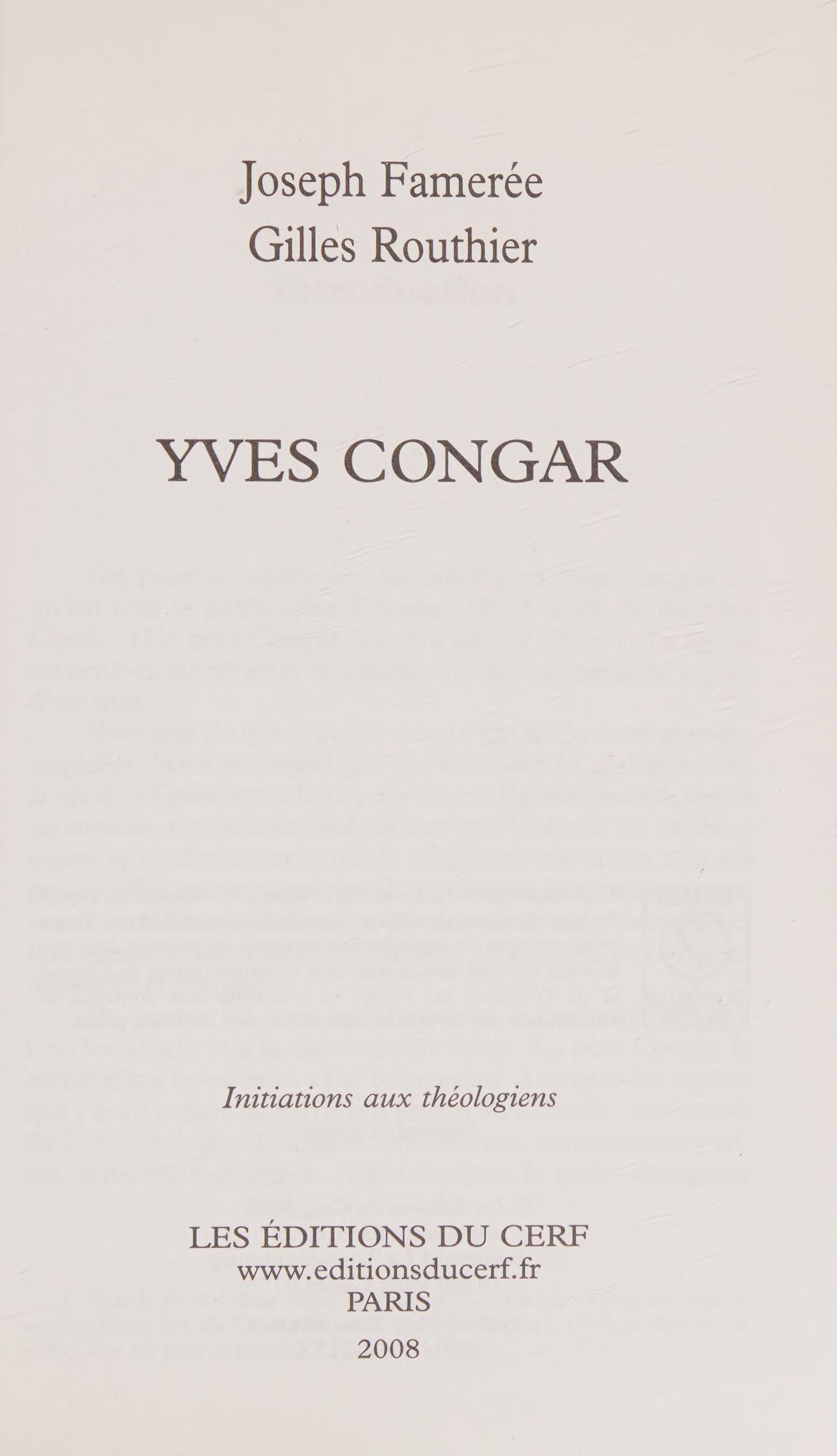 Yves Congar