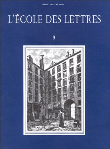 L'École Des Lettres, Numéro 9