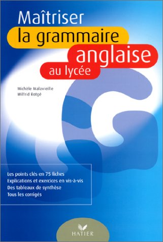 Maitriser la grammaire anglaise au lycee