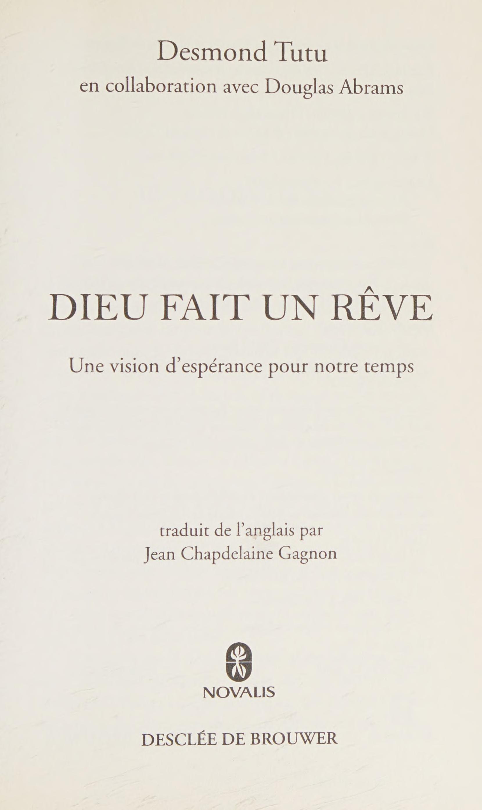 Dieu fait un reve