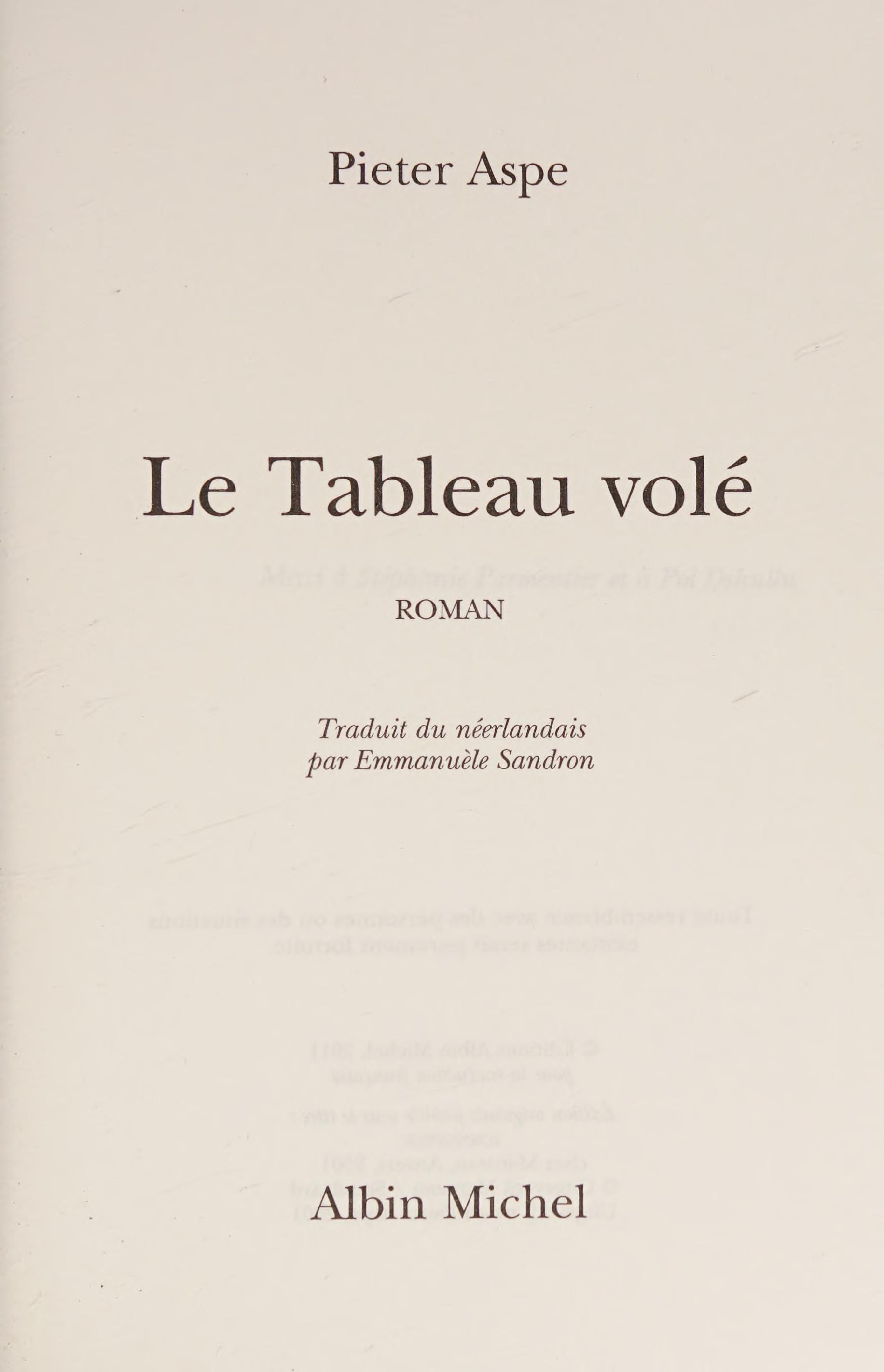 Le Tableau Volé
