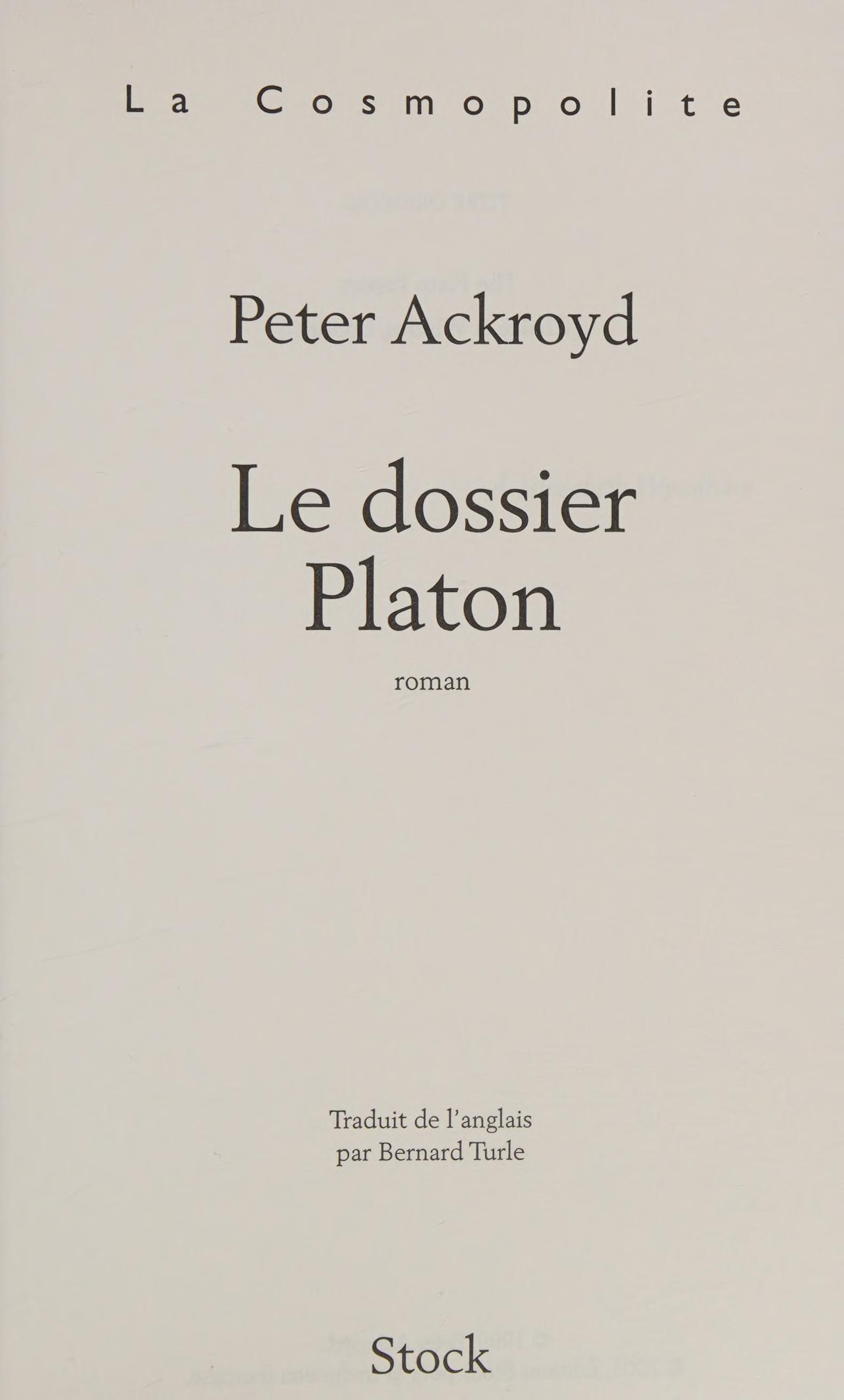 Le Dossier Platon