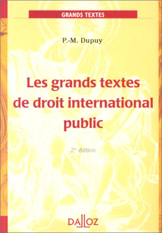 Les grands textes de droit international public