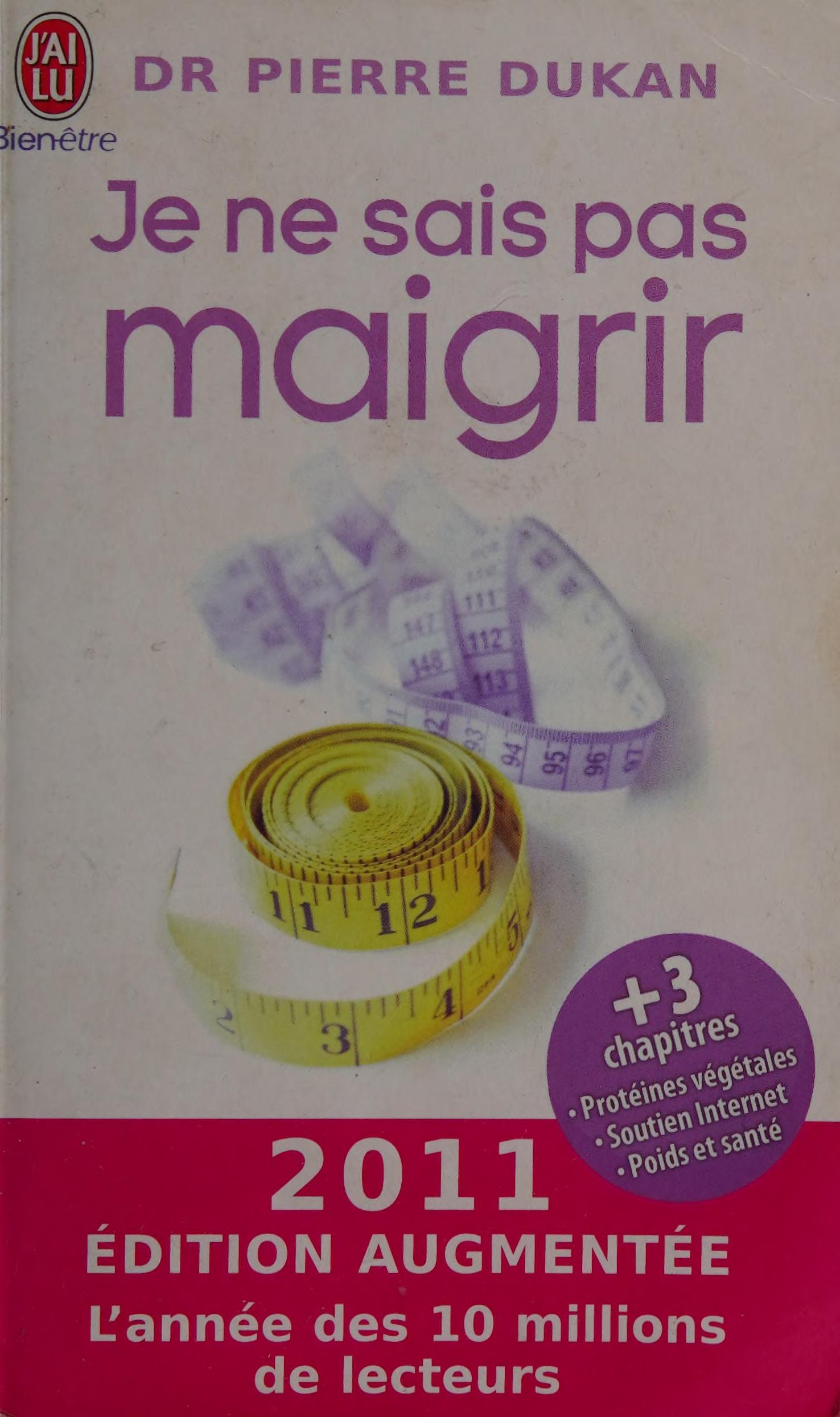 Je ne sais pas maigrir
