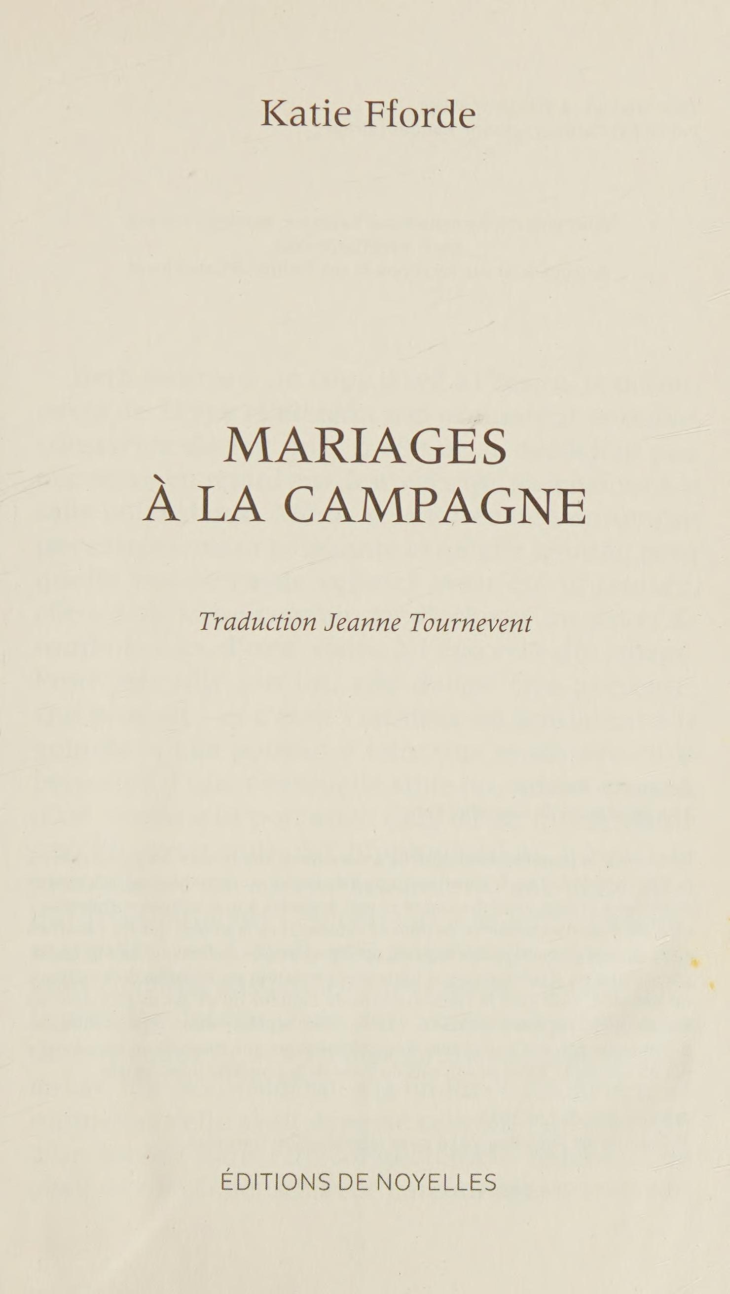 Mariages � la Campagne