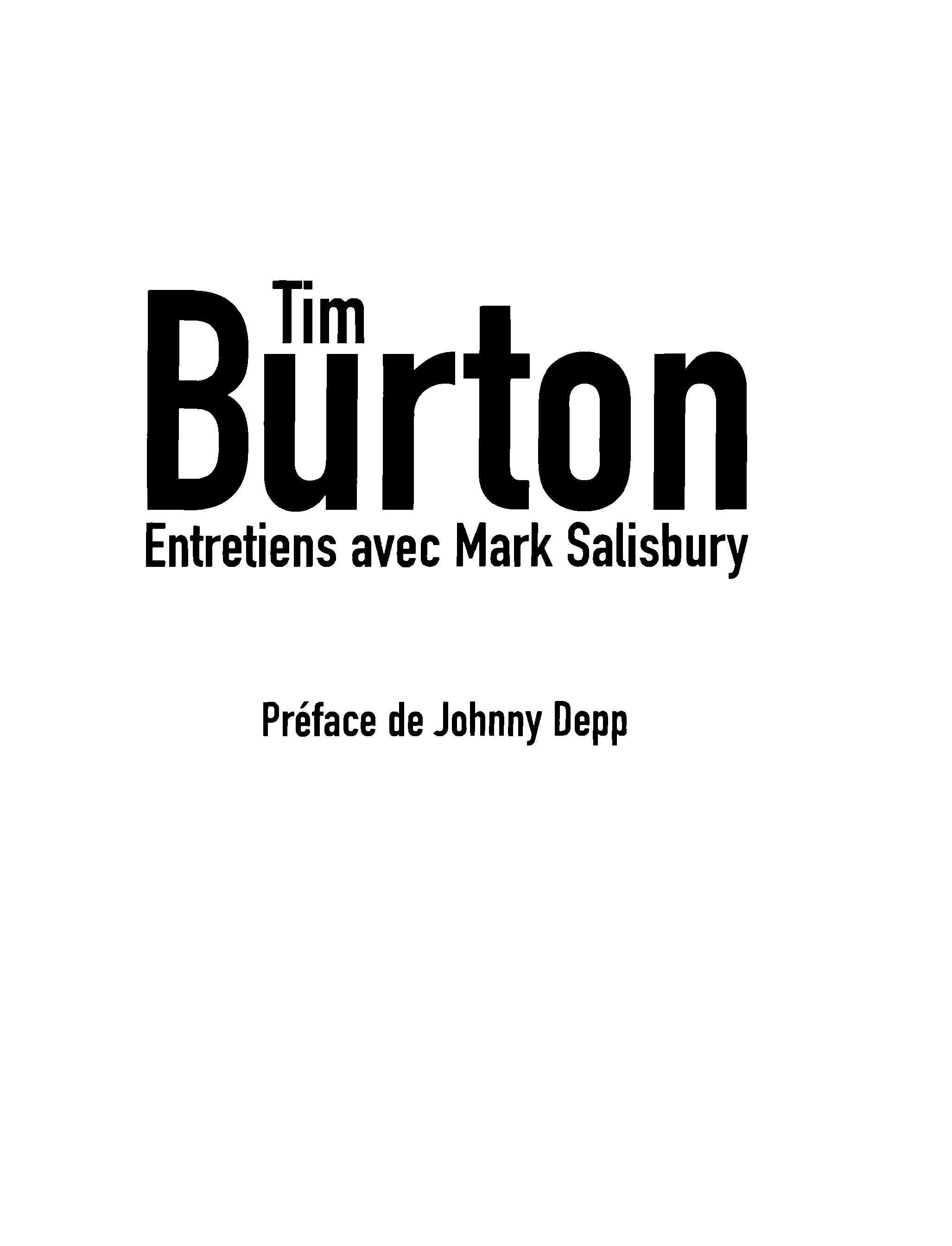 Tim Burton - Entretiens Avec Mark Salisbury