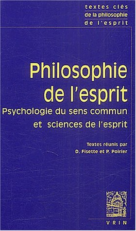 Philosophie de l esprit t.1