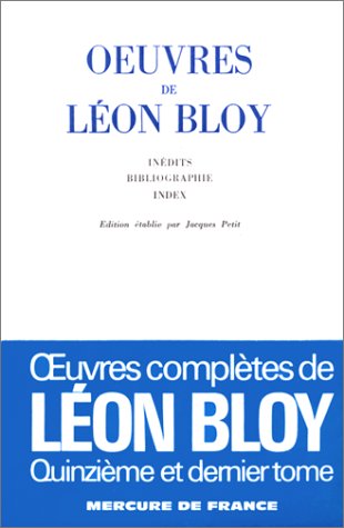 Oeuvres de Leon Bloy tome XV