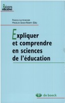 Expliquer Et Comprendre En Sciences de L'Éducation