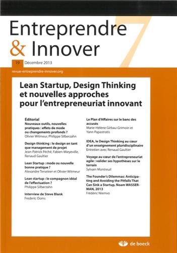 ENTREPRENDRE ET INNOVER 2013/3 N.19