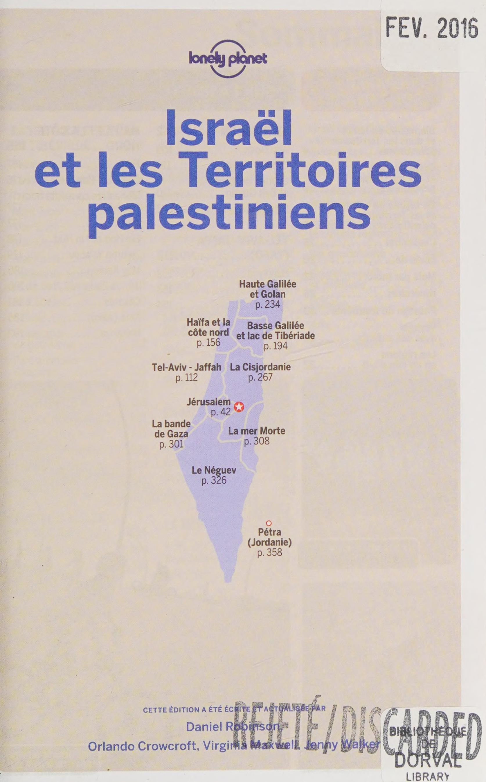 Israël 4ed (Guide De Voyage) (French Edition)