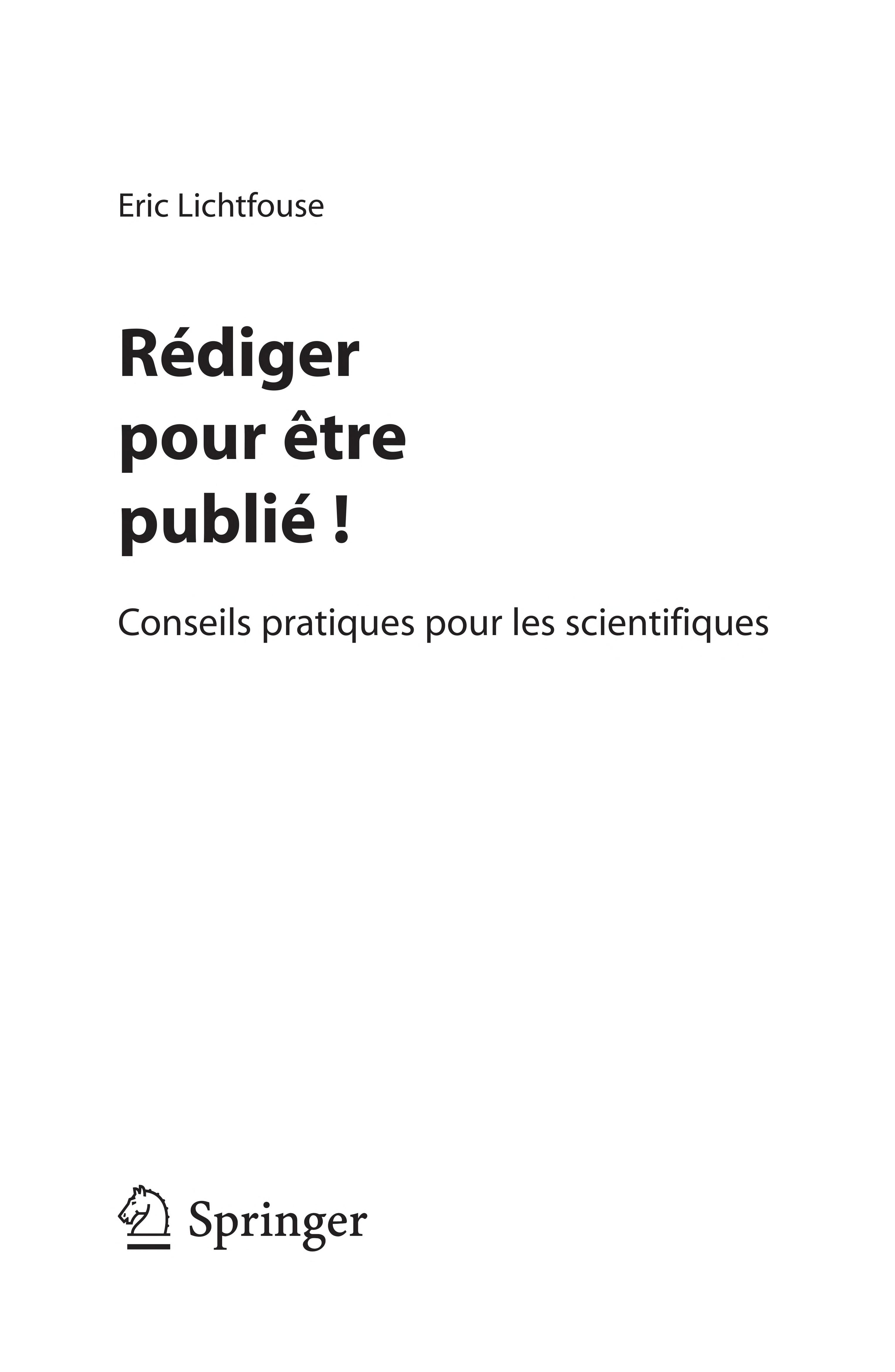 Rédiger Pour Être Publié !