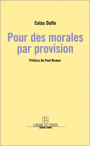 Pour des morales par provision