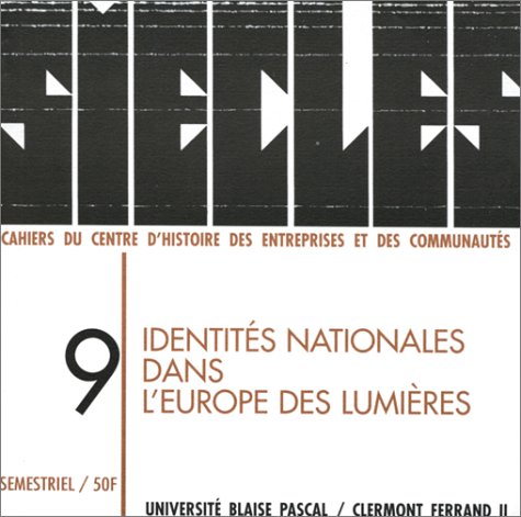 Identités Nationales Dans L'Europe des Lumières