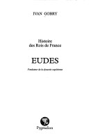 Eudes, Fondateur de la Dynastie Capétienne