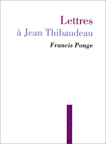 Lettres À Jean Thibaudeau