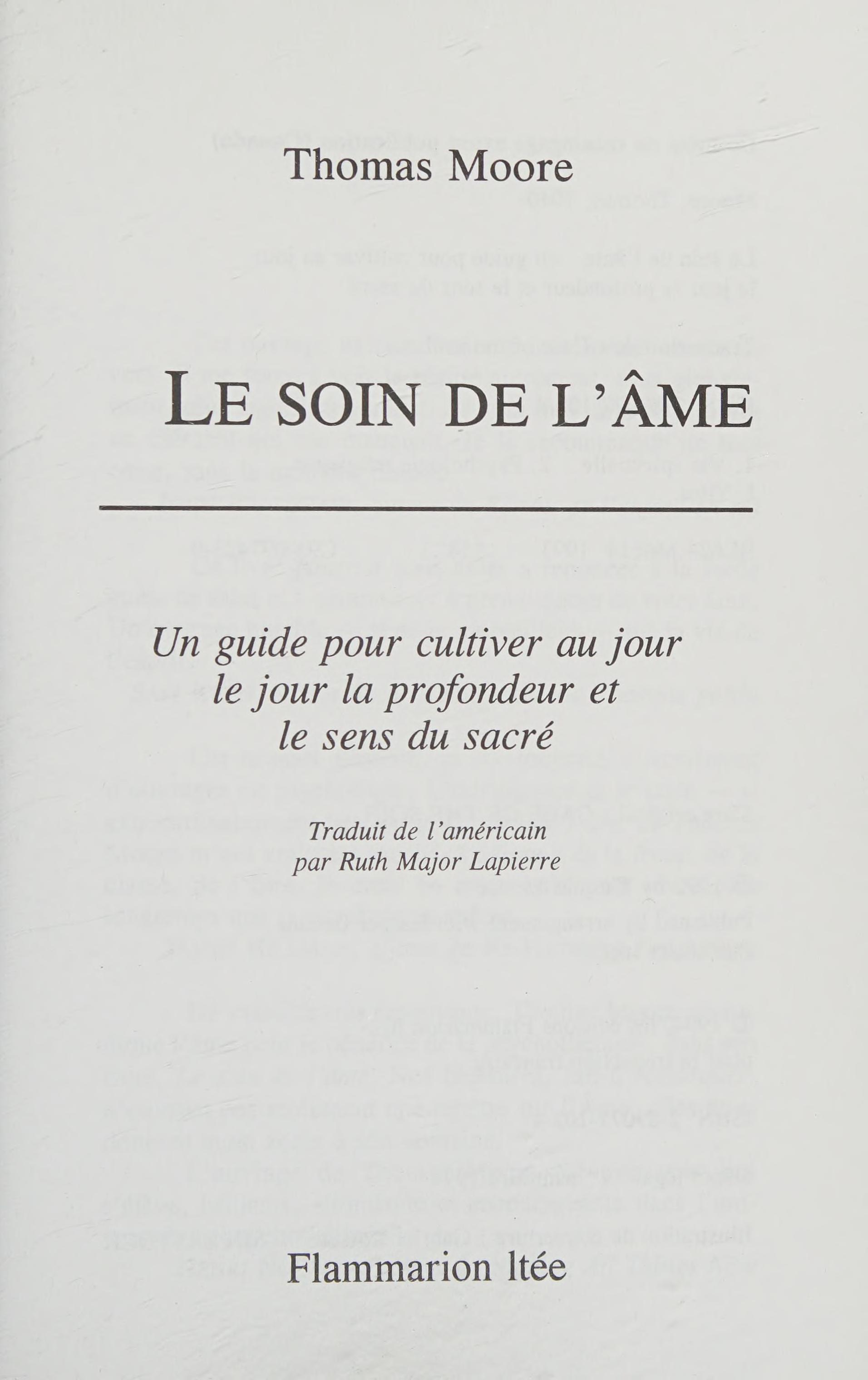 SOIN DE L'?ME