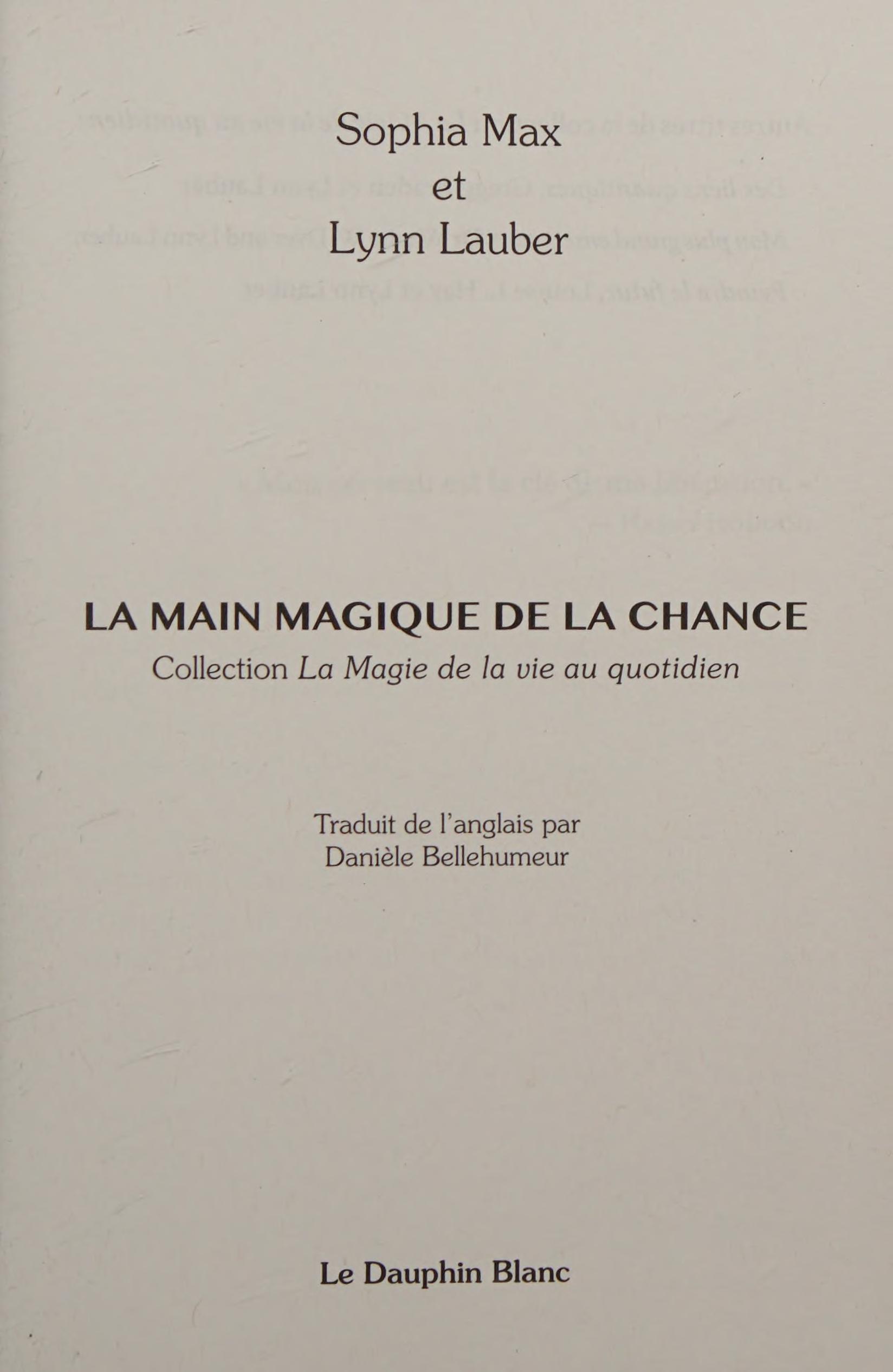 La main magique de la chance