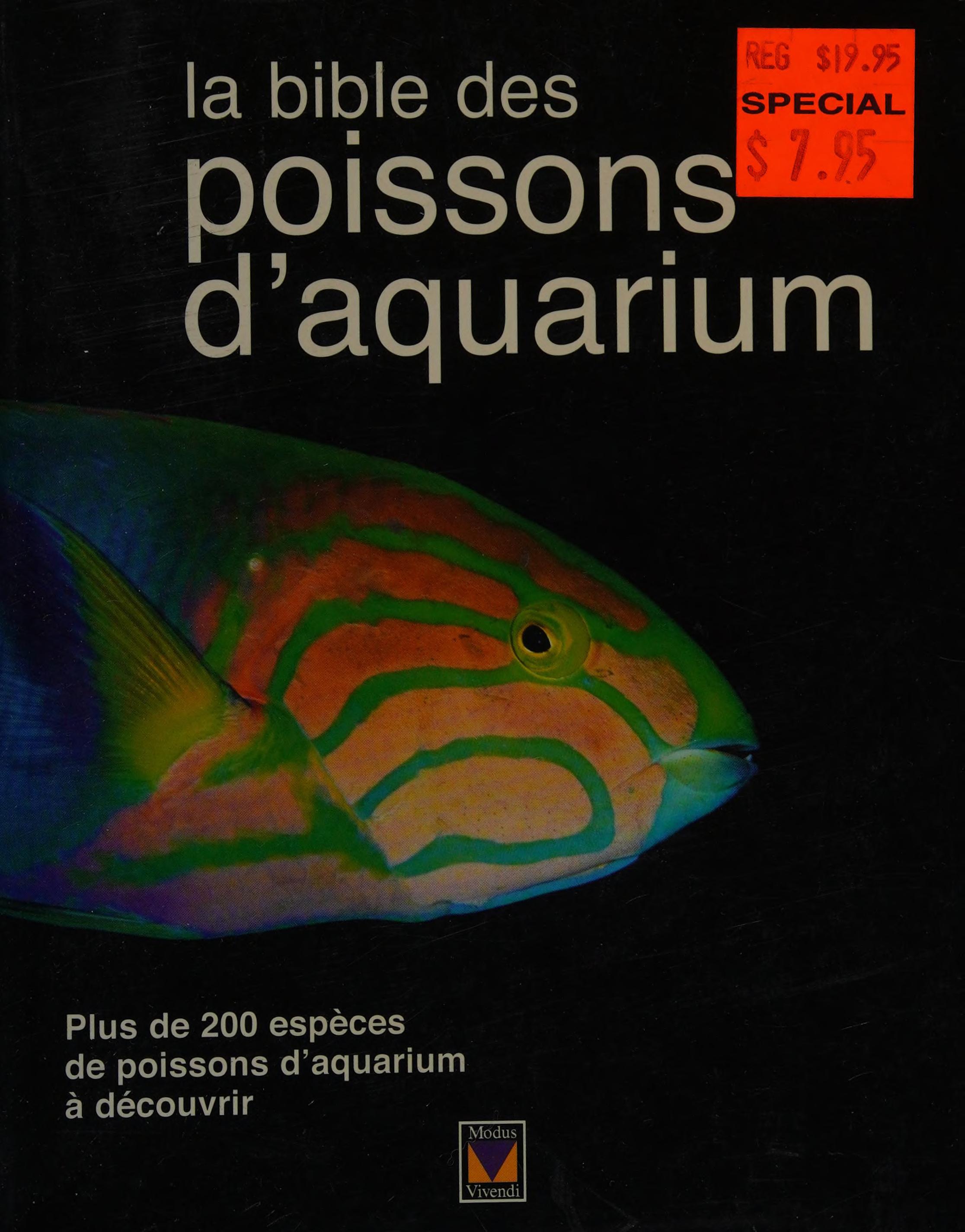 La Bible Des Poissons D'Aquarium