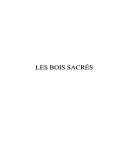Les Bois Sacrés: Actes Du Colloque International (Naples 1989) (Centre Jean Bérard T. 10) (French Edition)