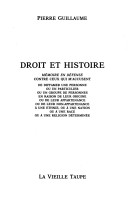Droit et histoire