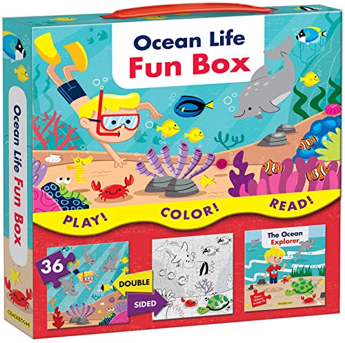 Ocean Life Fun Box: Includes A Storybook And A 2-In-1 Puzzle