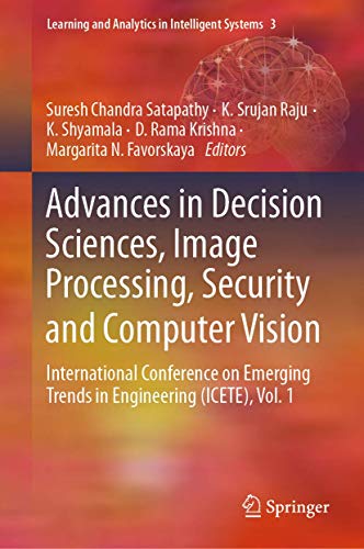 Advances in Decision Sciences Image Processing Security and Computer Vision