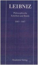 Philosophische Schriften und Briefe, 1683-1687