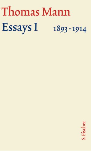 Essays, 7 Bde., Tl.1, Essays 1893-1914
